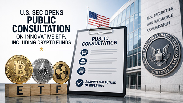 États-Unis : la SEC ouvre une consultation publique sur les ETF novateurs, dont les fonds crypto