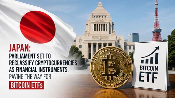 Japon : le Parlement s'apprête à reclasser les cryptomonnaies en instruments financiers, ouvrant la voie aux ETF Bitcoin