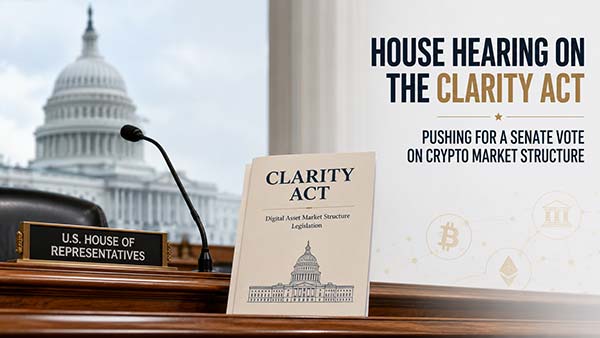 États-Unis : la Chambre des représentants auditionne sur le CLARITY Act pour pousser un vote du Sénat sur la structure de marché crypto