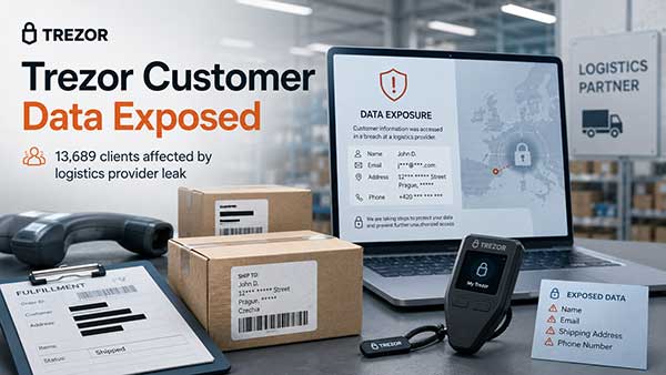 Trezor: a breach at its shipping provider exposes data on 13,689 customers