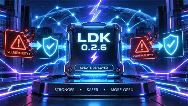 Lightning : la bibliothèque LDK publie la version 0.2.6 et corrige deux failles de sécurité