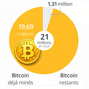 Une rareté programmée: 21 mio maximum